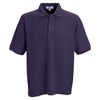 Vantage Men's Purple Soft-Blend Double-Tuck Pique Polo