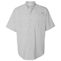 Columbia Men's Cool Grey PFG Tamiami Short Sleeve Shirt