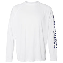 Columbia Men's White/Nightshade PFG Terminal Tackle Long Sleeve T-Shirt