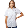 Columbia Women's White PFG Bahama Short Sleeve Shirt