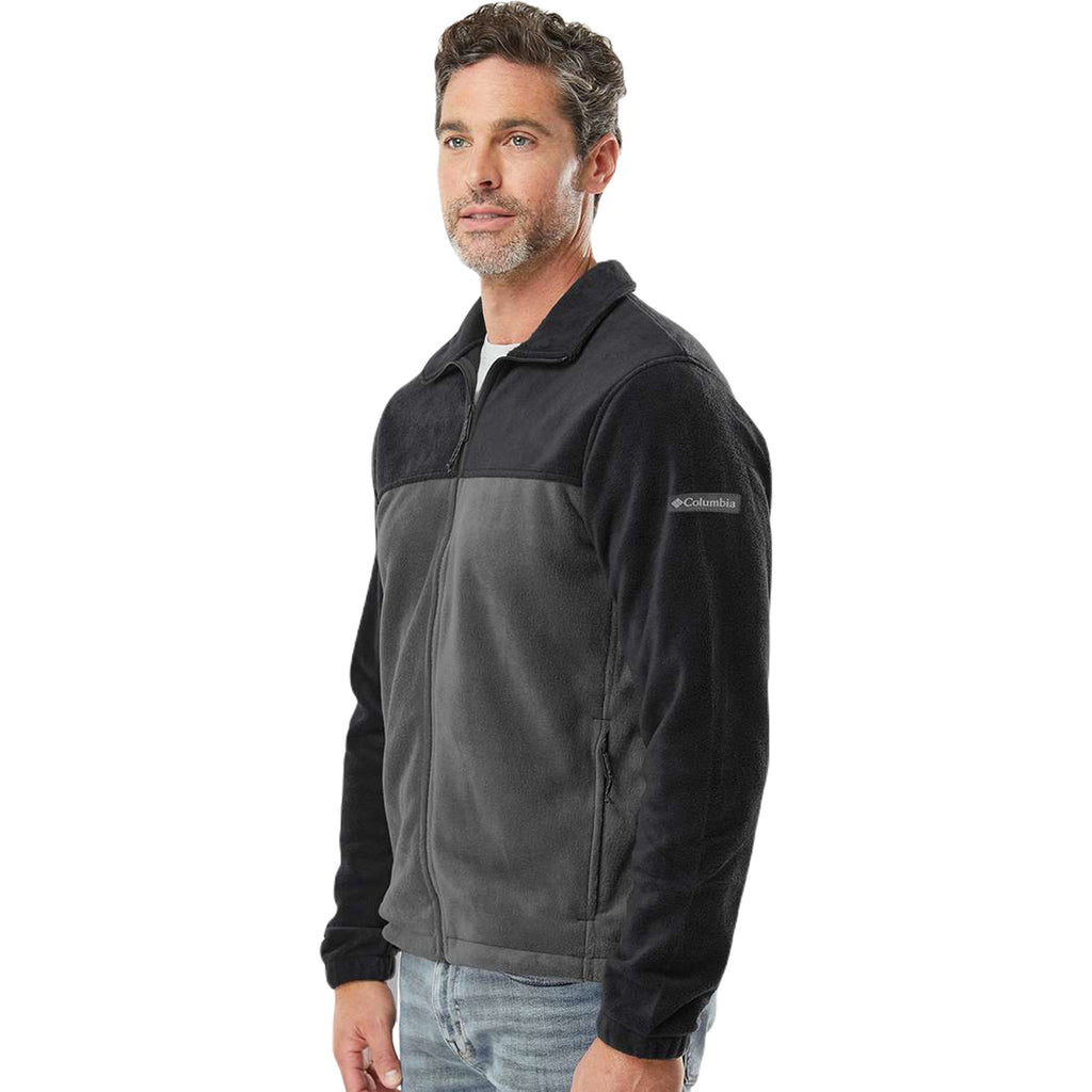 Columbia Men's Collegiate Black/Grill Steen's Mountain Full Zip 2.0 Jacket