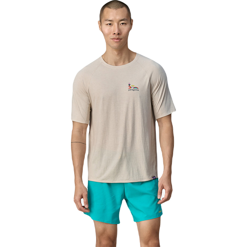 Patagonia Men's Lose It: Pumice Capilene Cool Trail Graphic Shirt