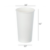 iPromotionPro White 16oz Disposable Insulated Paper Cup