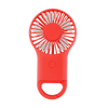 HIT Red Rechargeable Handheld Fan With Carabiner 2.0