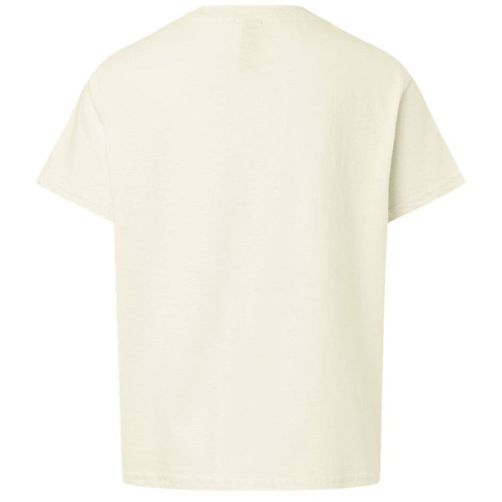 Gildan Youth Off White Light Cotton T-Shirt