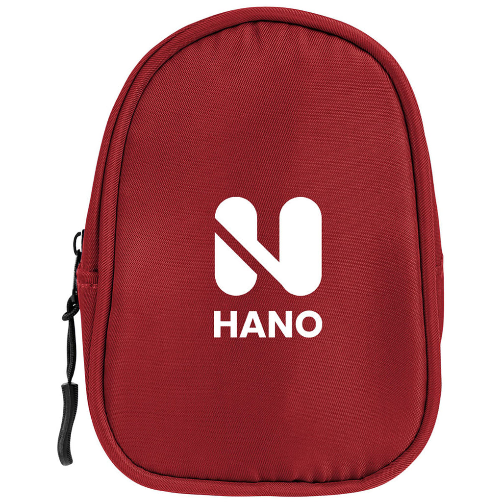 Hit Red Anywhere rPET Pouch With Carabiner