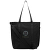 Hit Black Hudson rPET Leatherette Computer Tote Bag