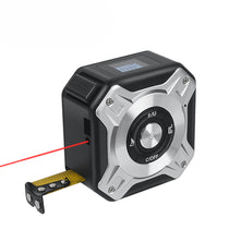 iPromotionPro Black 2 In 1 Usb Rechargable Lasers Distance Tape Measure