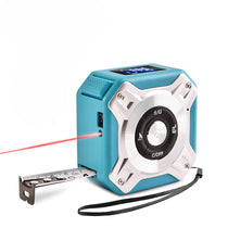 iPromotionPro Blue 2 In 1 Usb Rechargable Lasers Distance Tape Measure