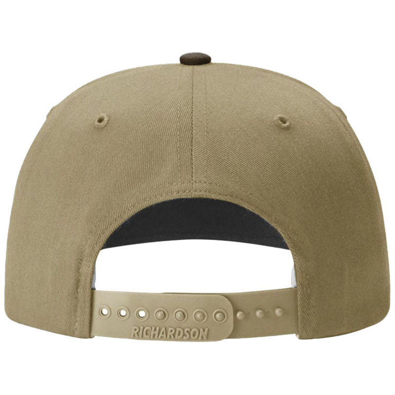 Richardson Brown/Khaki Solid Twill Trucker