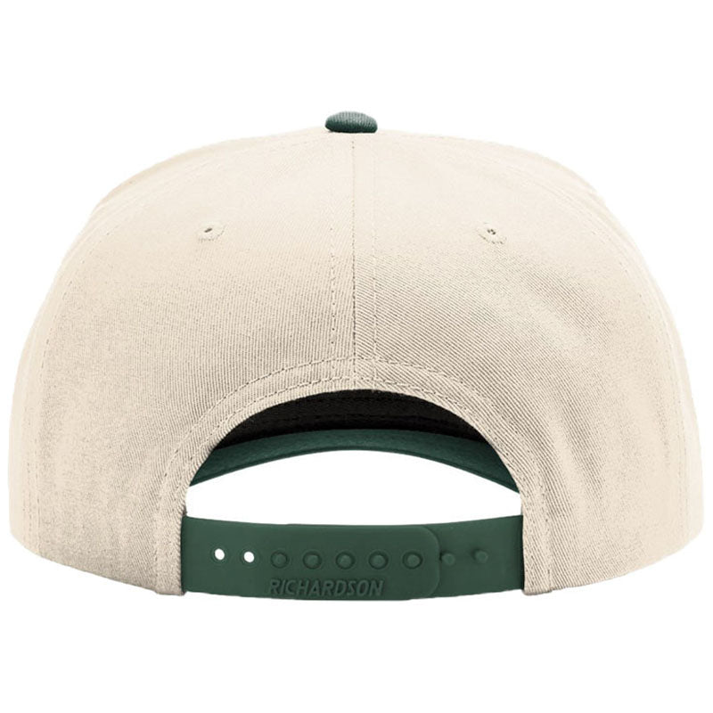Richardson Cream/Cream/Dark Green Full Fabric 5-Panel Champ