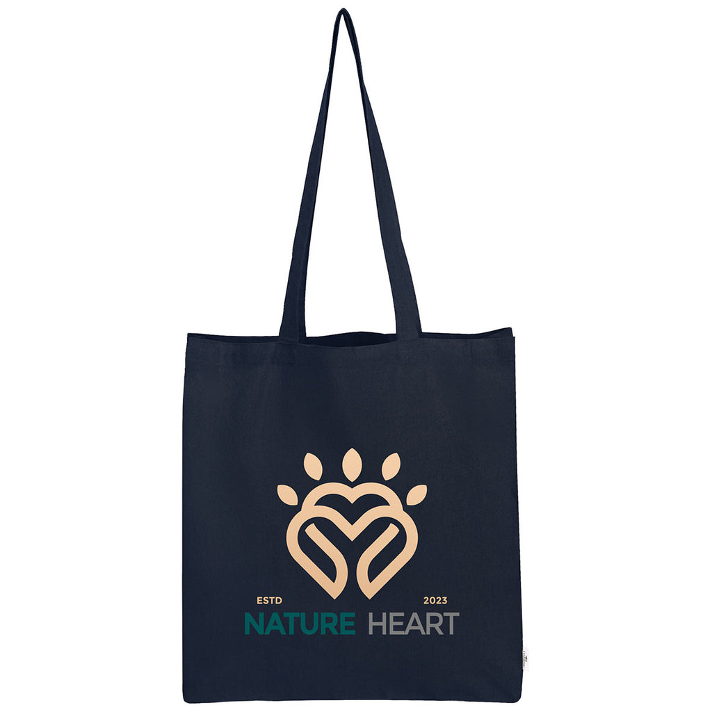 Hit Navy Arden Recycled Cotton Canvas Tote Bag