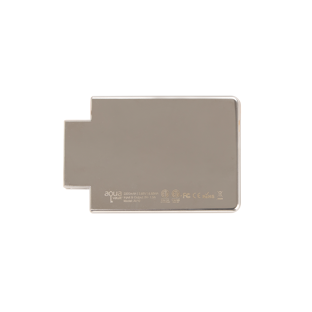 AquaVault Platinum ChargeCard Power Bank 2,300 mAh