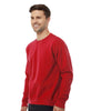 Tultex Unisex Red Fleece Crewneck Sweatshirt