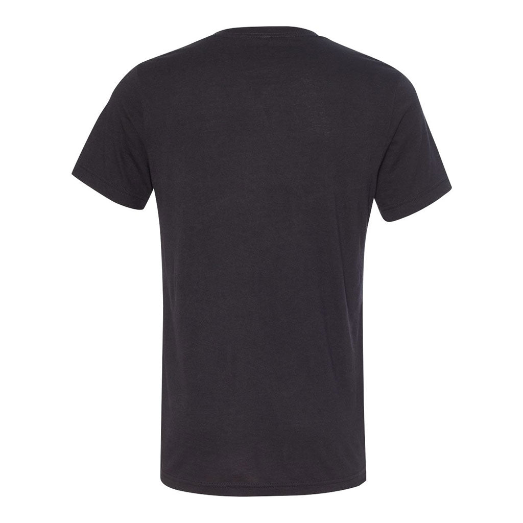 Bella + Canvas Unisex Solid Black Triblend Short-Sleeve V-Neck T-Shirt