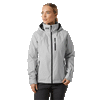 Helly Hansen Women's Grey Fog Crew Hooded Midlayer Jacket 2.0
