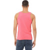 Bella + Canvas Unisex Neon Pink Heather CVC Tank