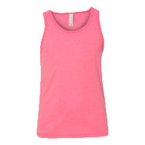 Bella + Canvas Youth Neon Pink Jersey Tank