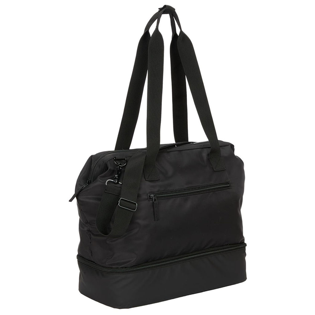 Leed's Black Daybreak Recycled Weekender Tote
