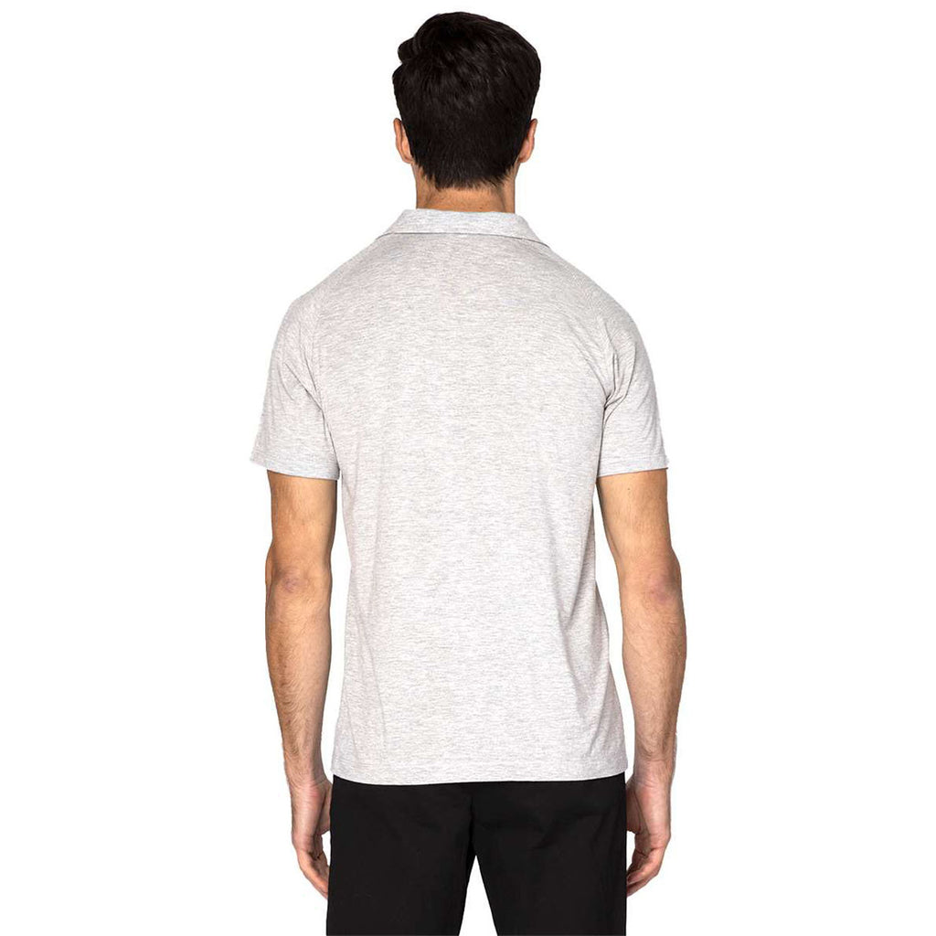 Threadfast Apparel Men's Heather Grey Impact Polo