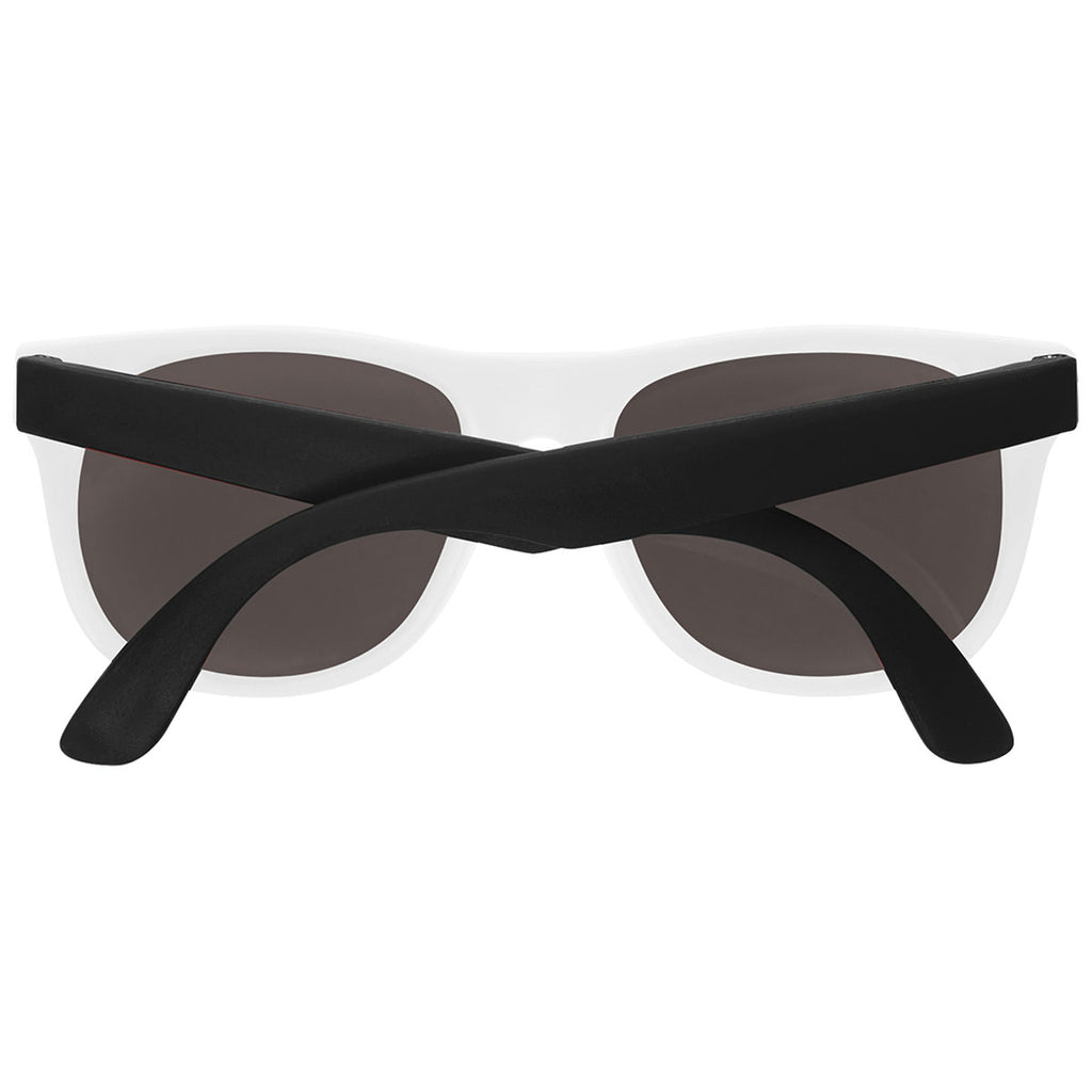 Hit White/Black Rubberized Sunglasses