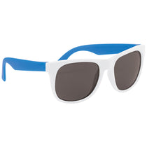 Hit White/Blue Rubberized Sunglasses