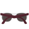 Hit White/Maroon Rubberized Sunglasses