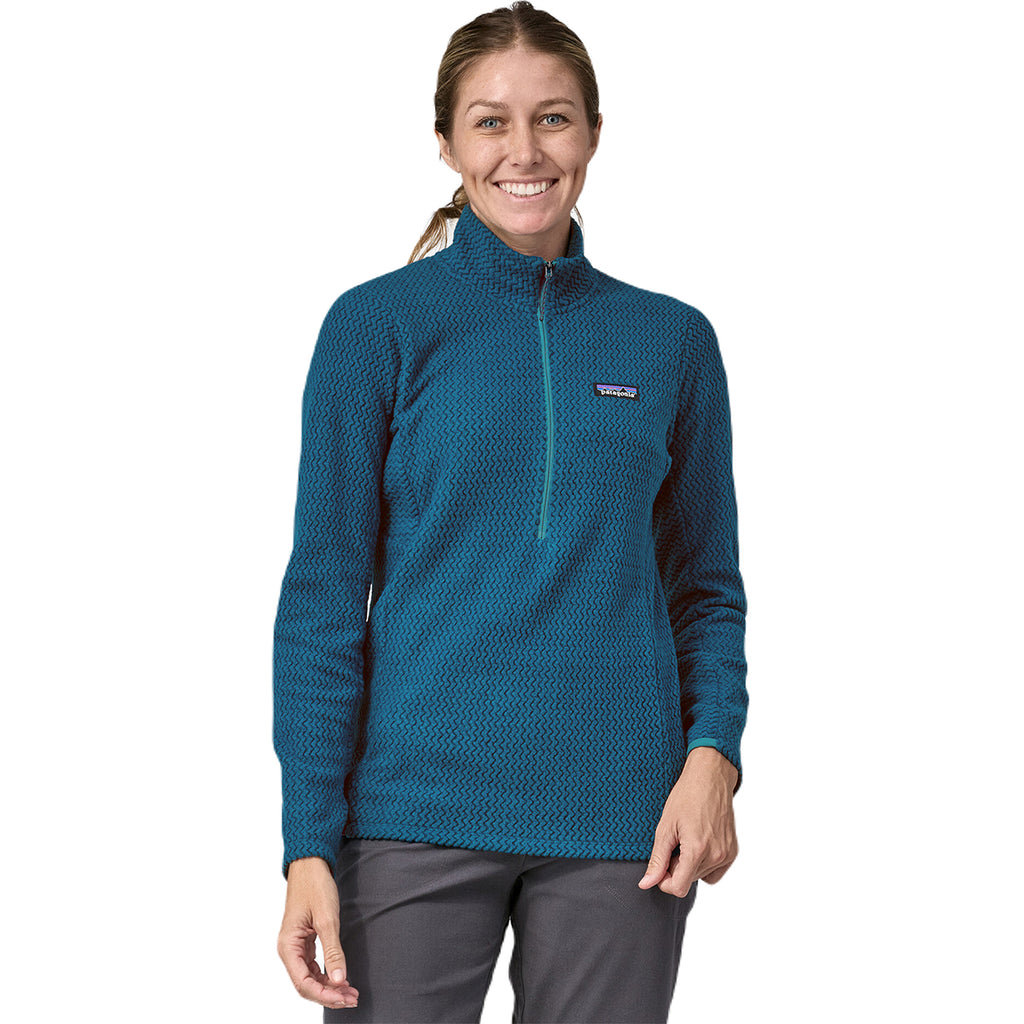 Patagonia Women's Lagom Blue R1 Air Zip-Neck