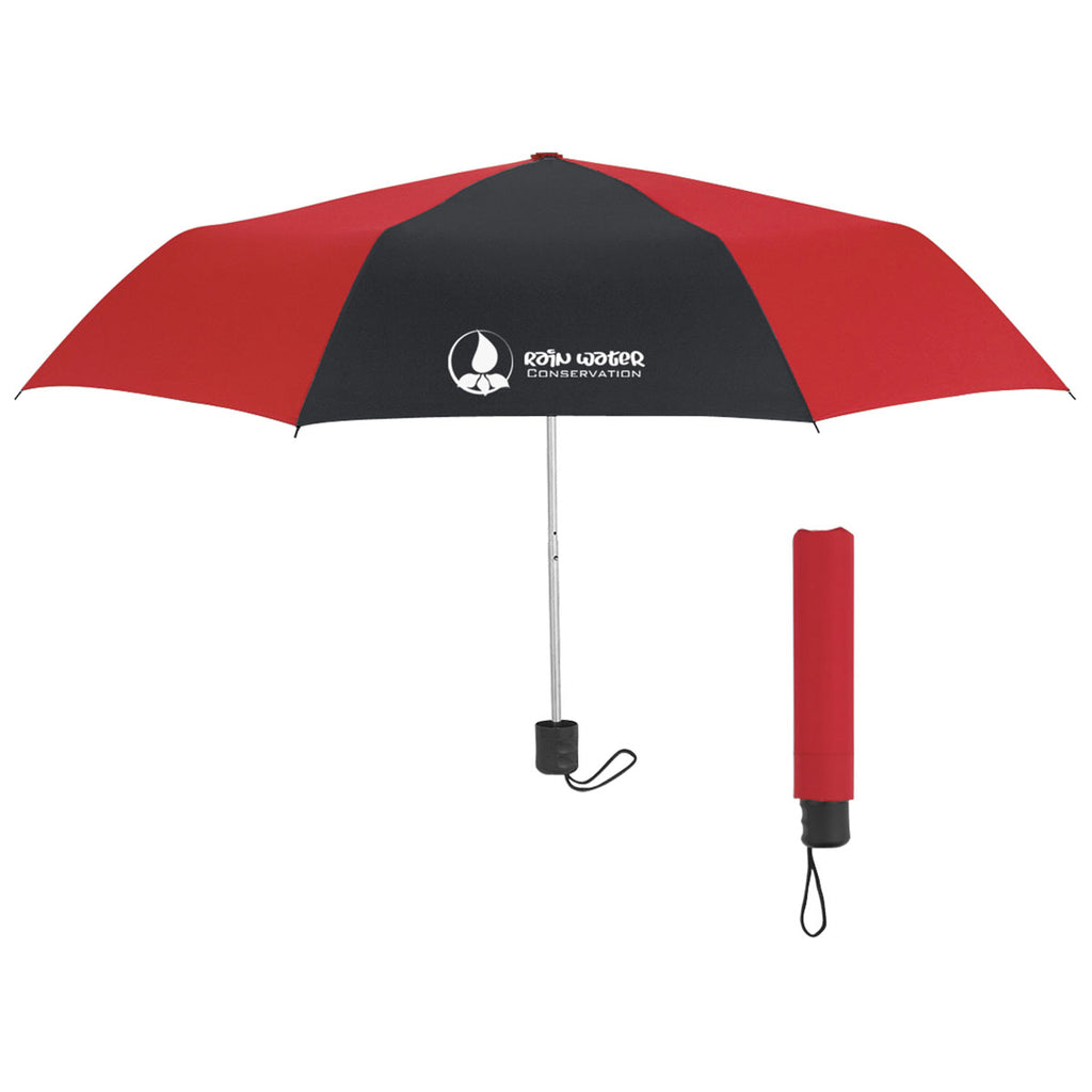 Hit Red/Black 42" Arc Budget Telescopic Umbrella