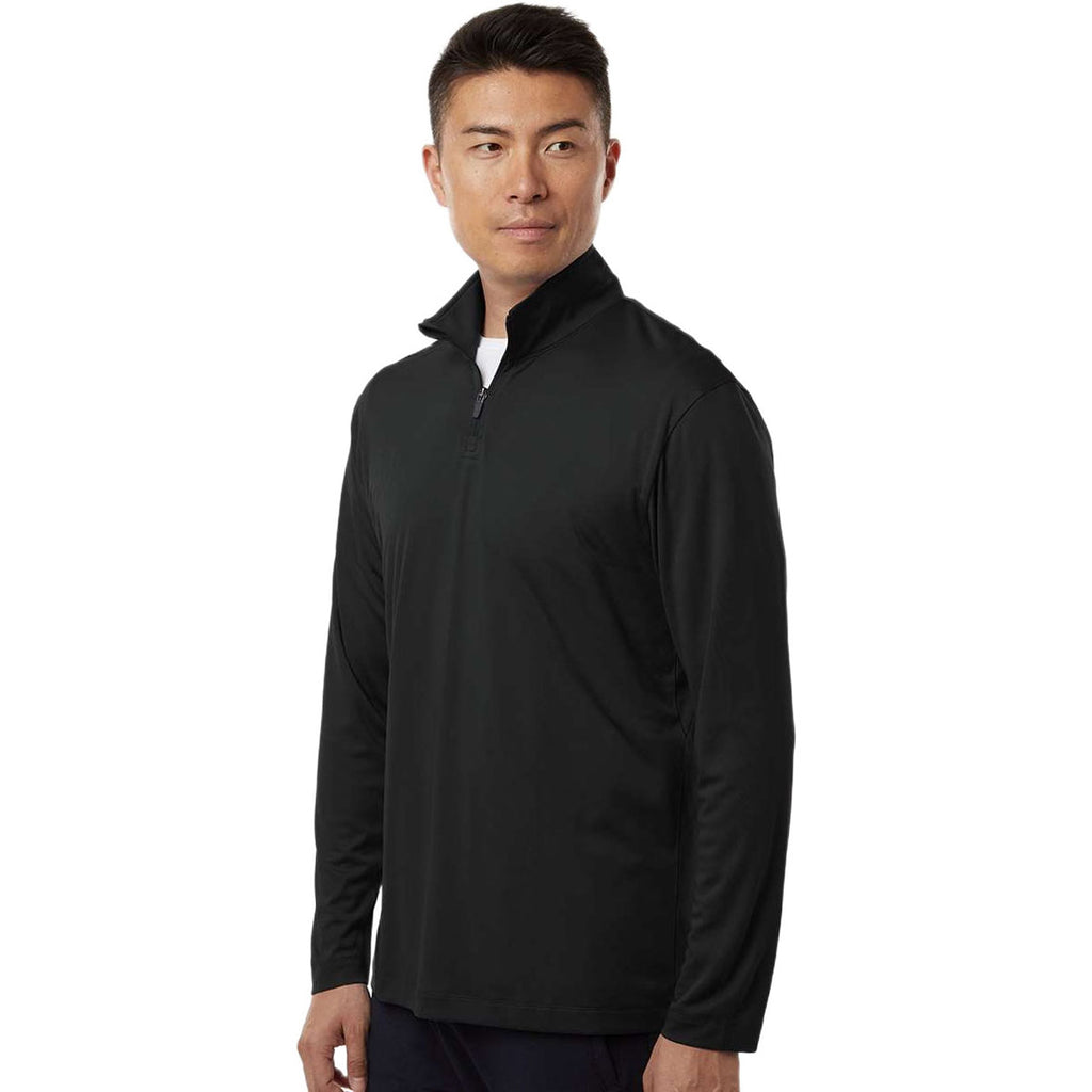 AllPro Men's Black Pro-Lock Performance Quarter-Zip Pullover