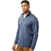 AllPro Men's Heather Navy Pro-Lock Performance Quarter-Zip Pullover