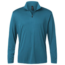 AllPro Men's Pacific Blue Pro-Lock Performance Quarter-Zip Pullover