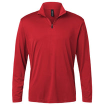 AllPro Men's Red Pro-Lock Performance Quarter-Zip Pullover