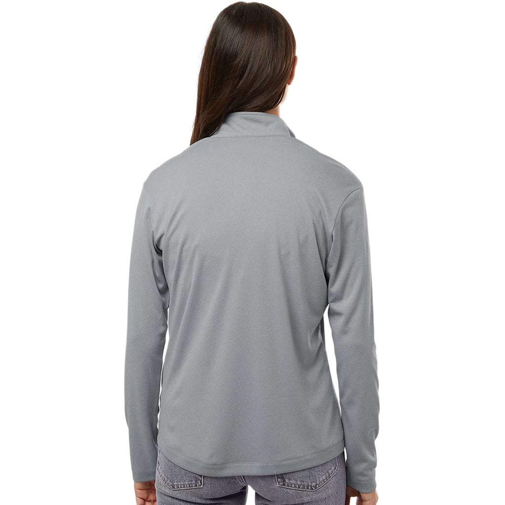 AllPro Women's Heather Steel Pro-Lock Performance Quarter-Zip Pullover