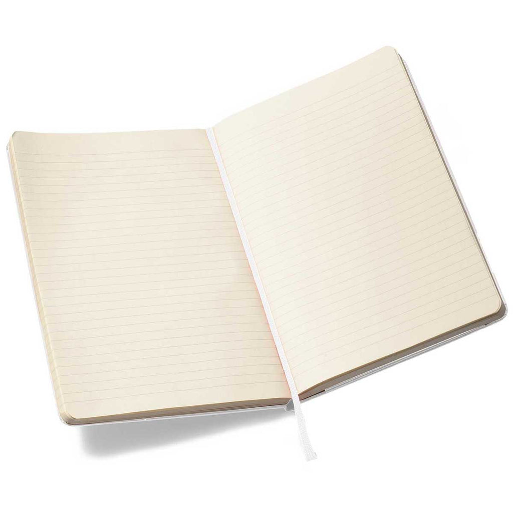 48-Hour Moleskine White Hard Cover Ruled Large Notebook (5" x 8.25")