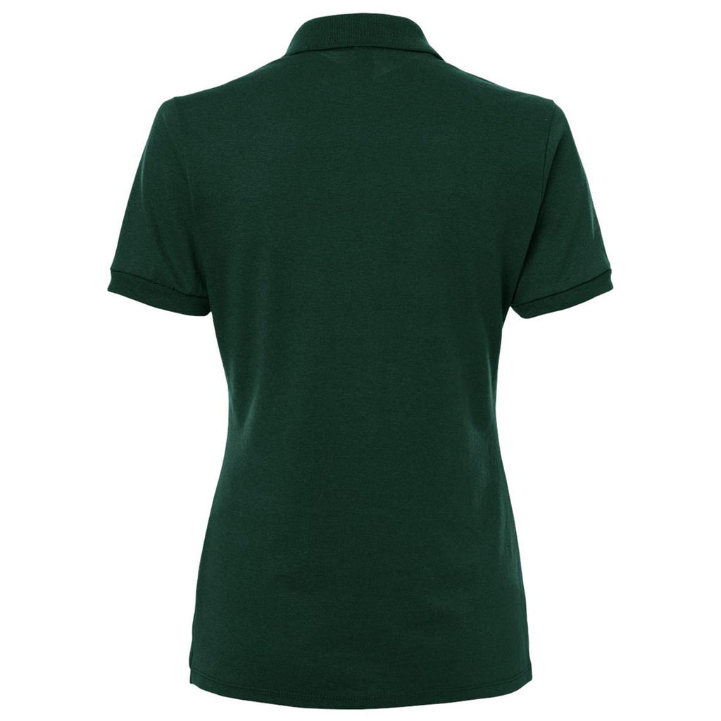 Jerzees Women's Forest Green Dri-Power Polo