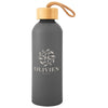 Hit Grey 25 Oz. Blaire Recycled Aluminum Bottle With Bamboo Lid