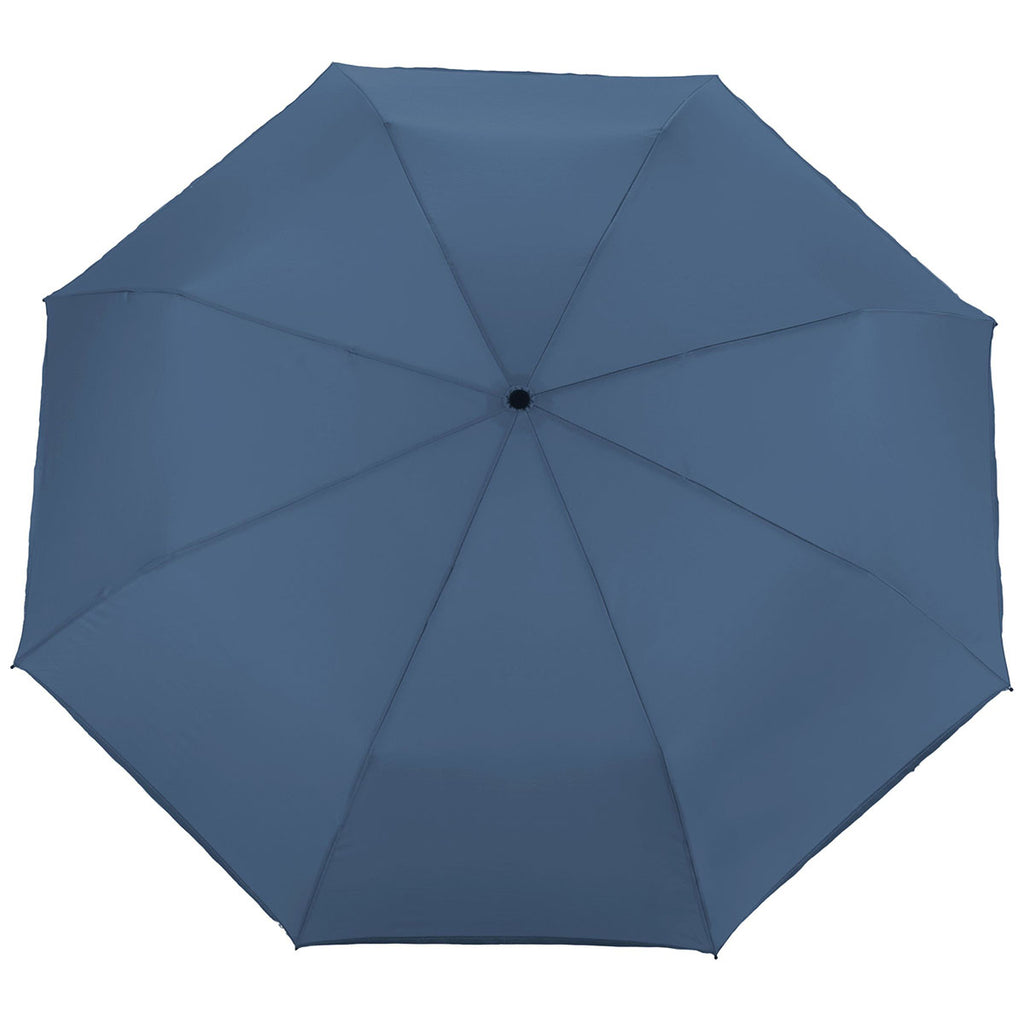 Leed's Navy 48'' RPET Umbrella w/ Reflective Trim