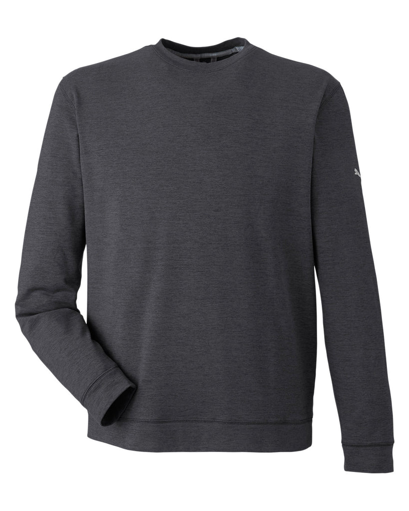 Puma Golf Men's Puma Black Heather Cloudspun Crewneck Sweatshirt