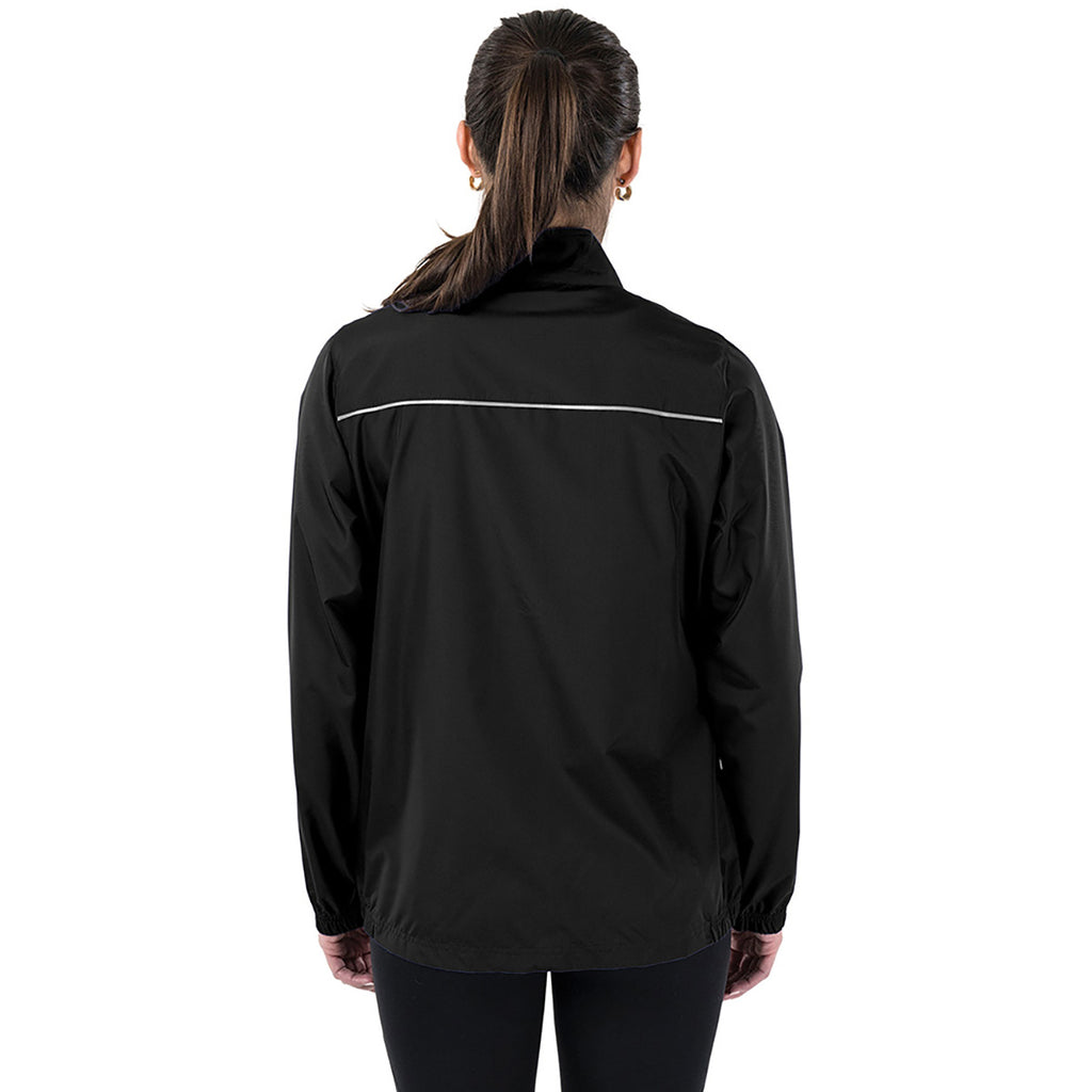 Charles River Women's Black Skyline Pack-N-Go Full Zip Reflective Jacket