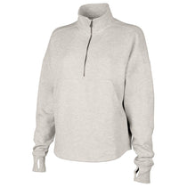 Charles River Women's Oatmeal Heather Willow Half Zip Sweatshirt