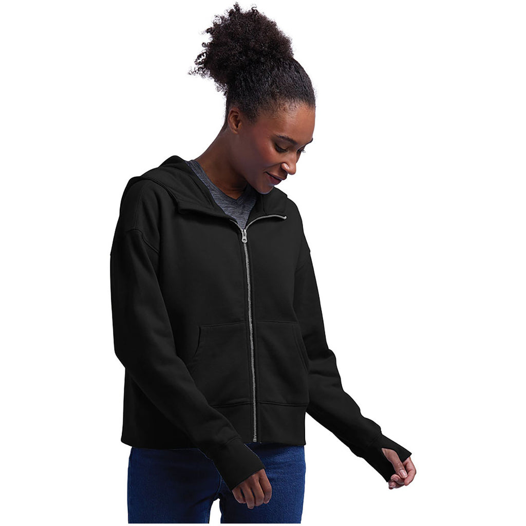Charles River Women's Black Willow Full Zip Hoodie