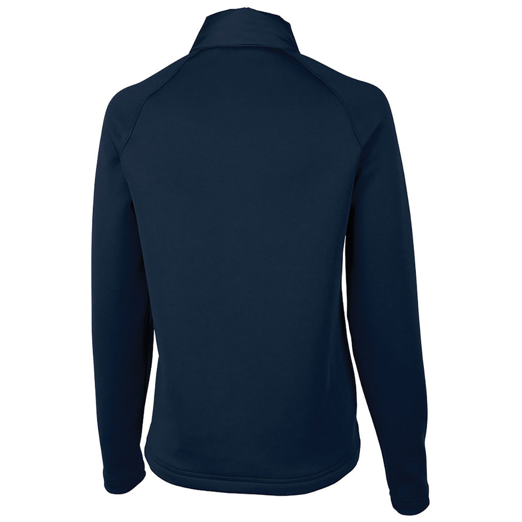 Charles River Women's Navy Lotus Hybrid Puffer Jacket