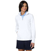 Charles River Women's White Nu Fitness Quarter Zip