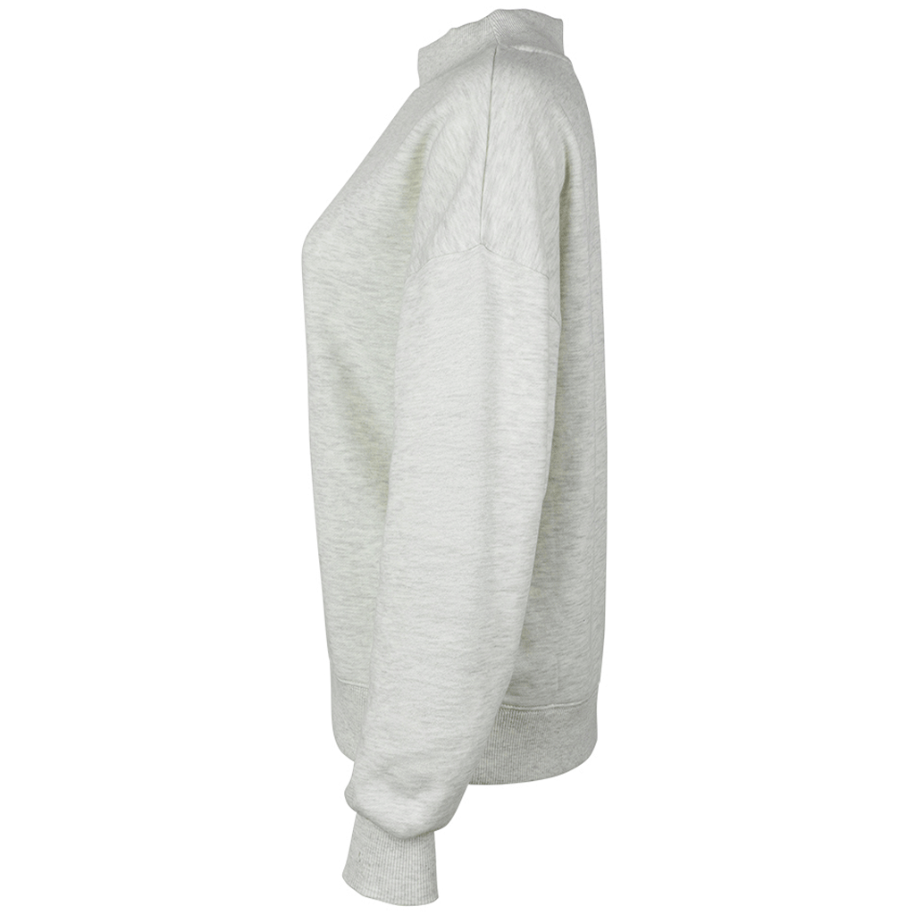 Charles River Women's Oatmeal Heather Willow Mock-Neck Sweatshirt
