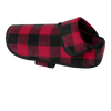 Port Authority Red/Black Buffalo Check Pet Fleece Jacket