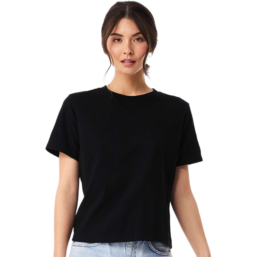 Bella + Canvas Women's Black 6 oz Heavyweight Tee