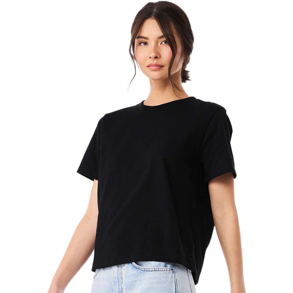 Bella + Canvas Women's Black 6 oz Heavyweight Tee
