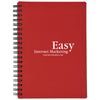 Hit Red Rubbery Spiral Notebook