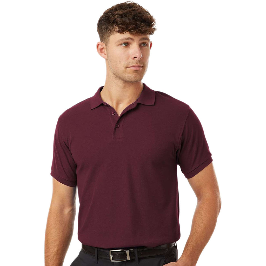 AllPro Men's Maroon Pique Polo